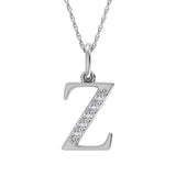 Diamond 1/20 Ct.Tw. Letter Z Pendant in 10K White Gold