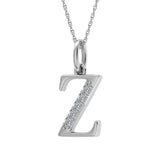 Diamond 1/20 Ct.Tw. Letter Z Pendant in 10K White Gold