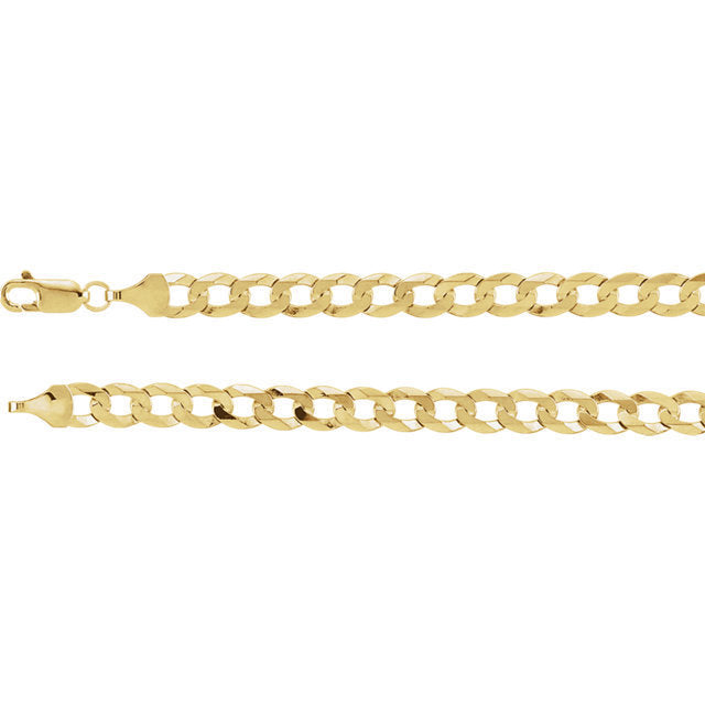 10K Gold Cuban Link Chain 28'' 5mm Approximated