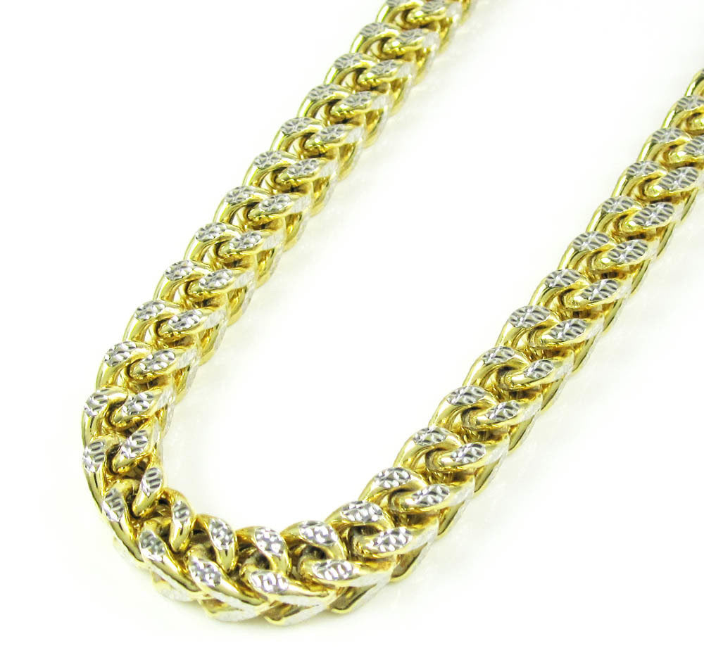 10K Gold Diamond Cut Franco Chain 28'' 4mm Approximated