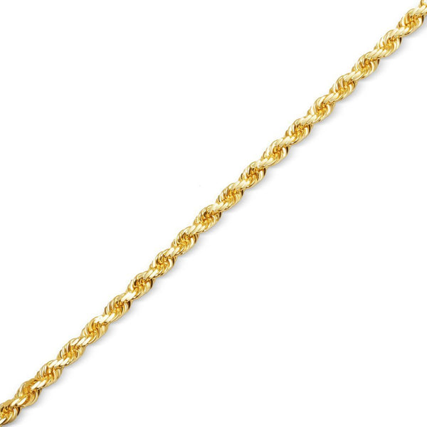 Gold Rope Bracelet 3mm