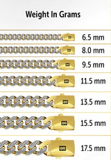 MONACO CHAIN MIAMI CUBAN LINK DIAMOND CUT CHAIN REAL 10K YELLOW GOLD - HOLLOW