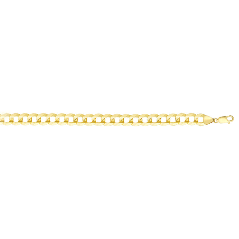 14K Gold 11.23mm Comfort Curb Chain