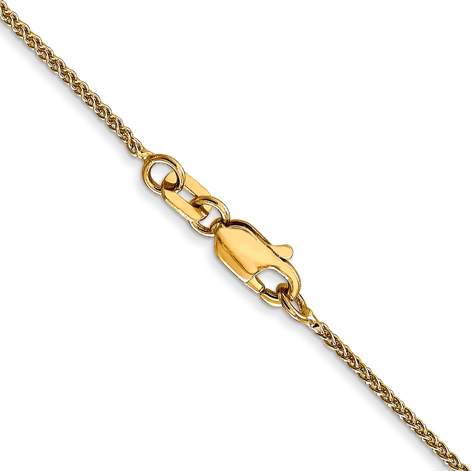 14k 1mm Spiga with Lobster Clasp Chain