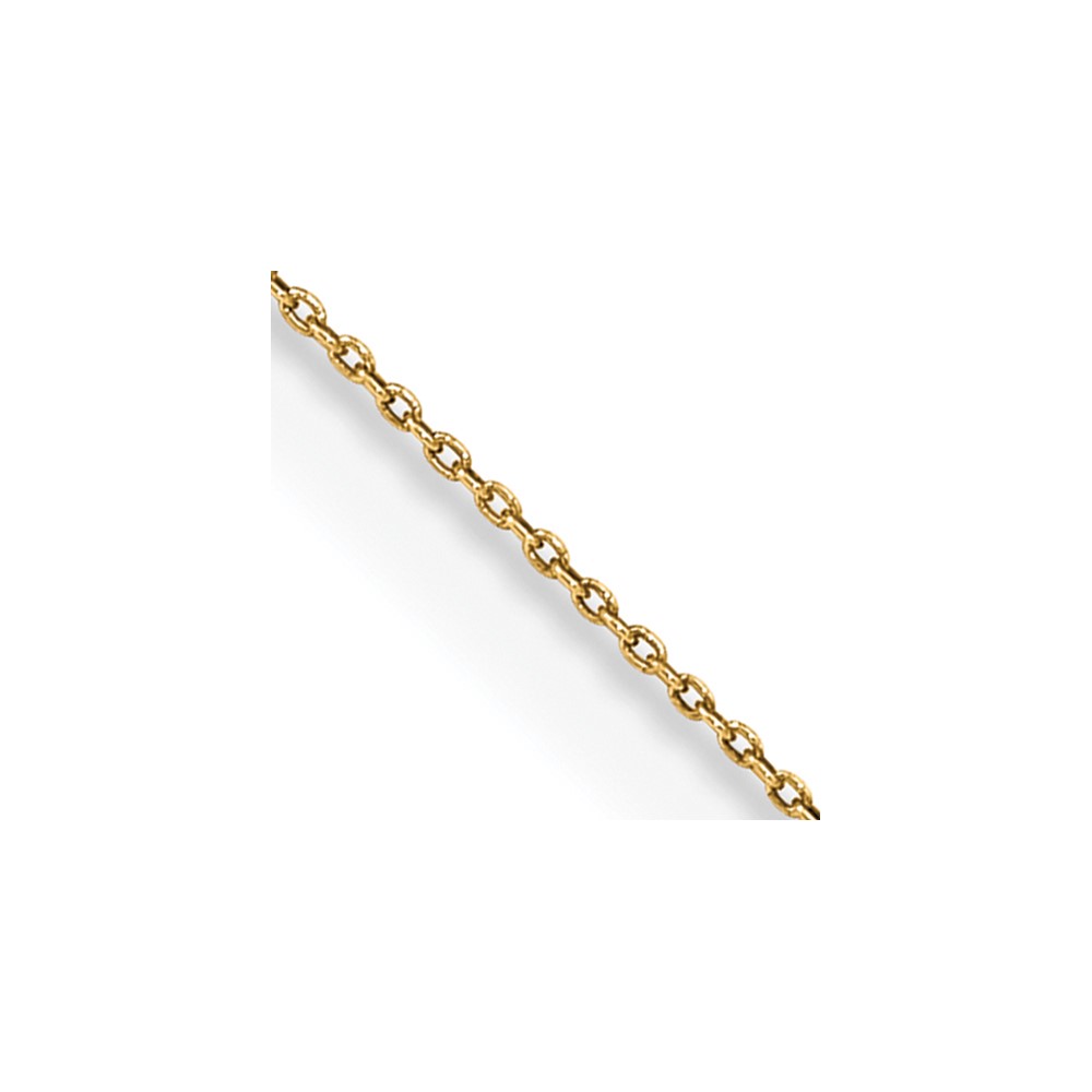 14k .75mm Cable Pendant Chain