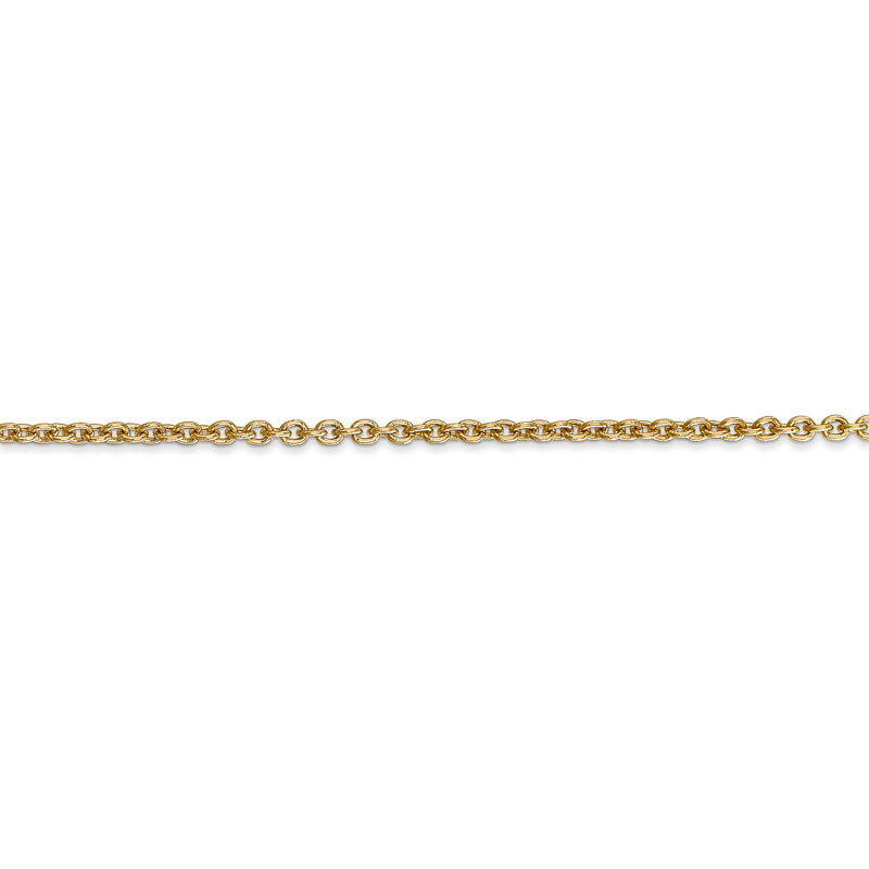 14k 2.2mm Forzantine Cable Chain