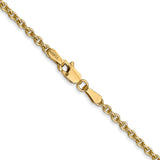 14k 2.2mm Forzantine Cable Chain