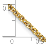 14k 2.2mm Forzantine Cable Chain