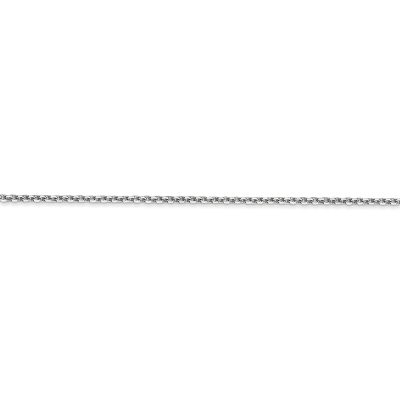 14k WG 1.45mm D/C Cable Chain