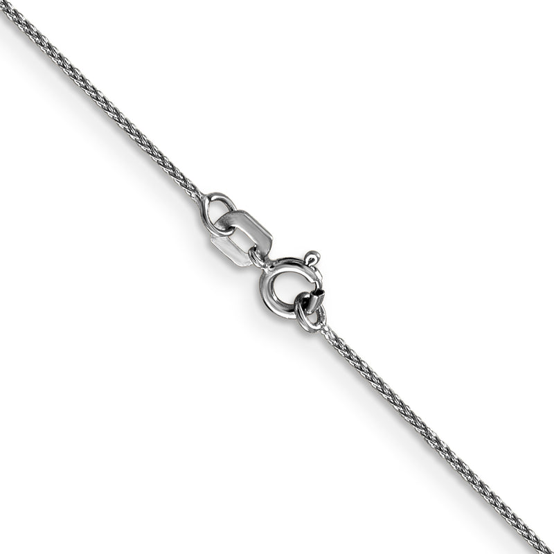 14k WG .65mm D/C Spiga with Spring Ring Clasp Chain