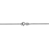 14k WG .80mm Spiga with Spring Ring Clasp Chain