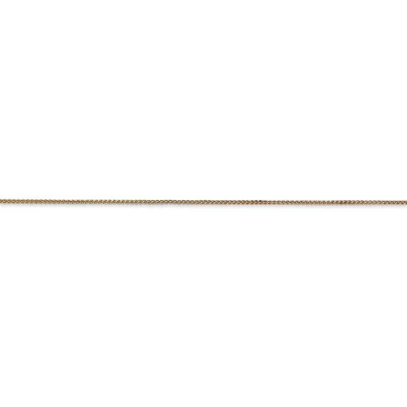 14k .80mm Spiga with Spring Ring Clasp Chain