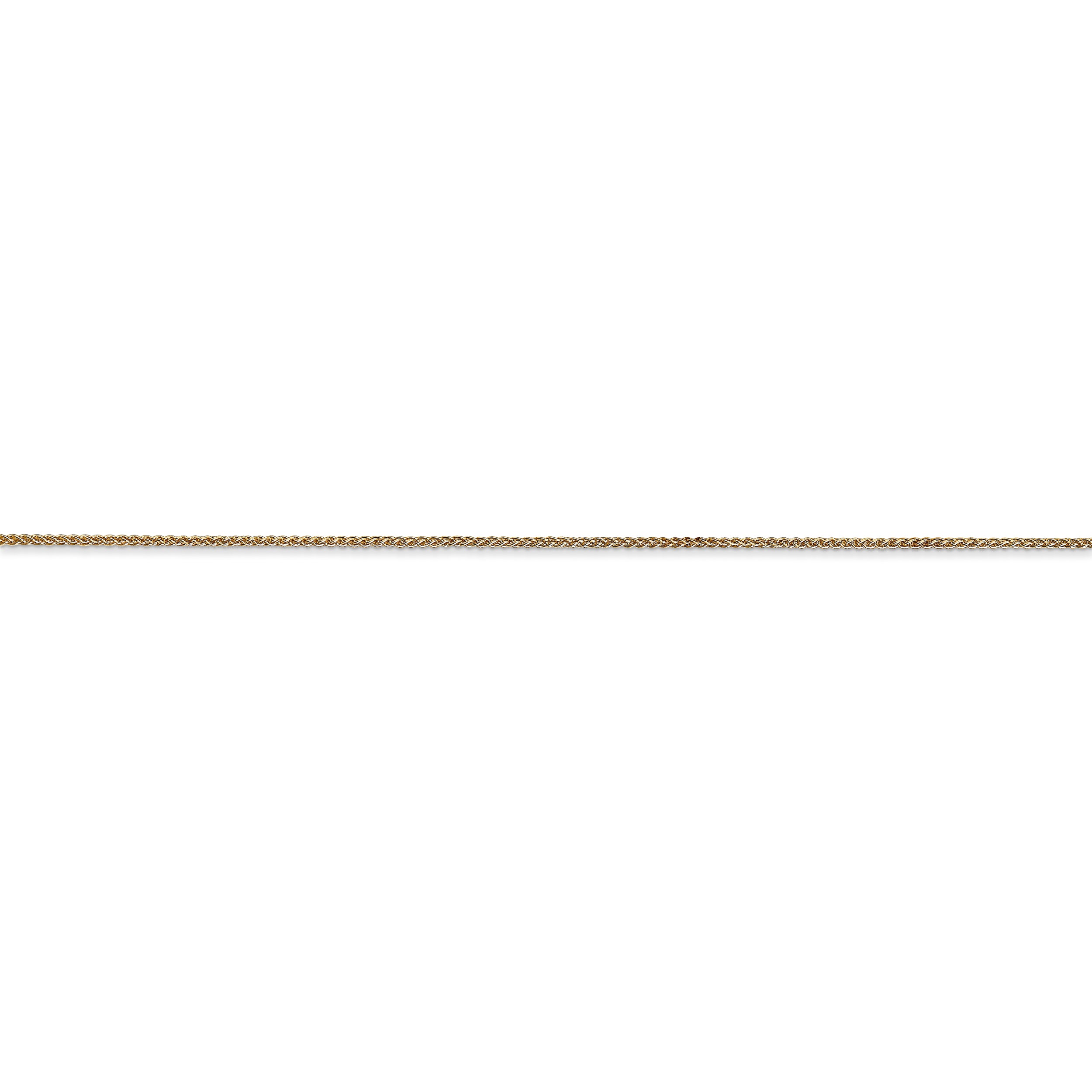 14k .80mm Spiga with Spring Ring Clasp Chain