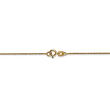 14k .80mm Spiga with Spring Ring Clasp Chain