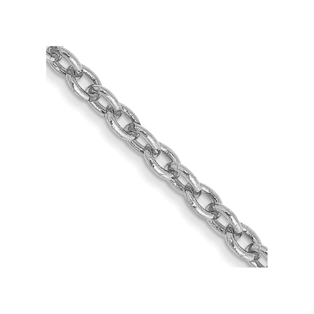 14k WG 1.8mm Forzantine Cable Chain