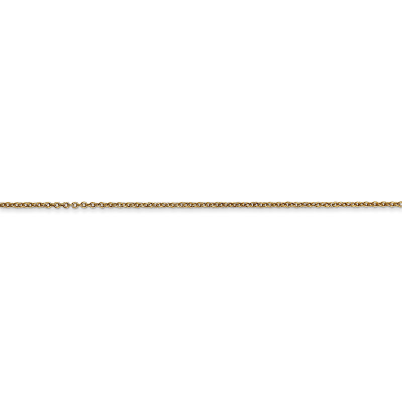 14k .9mm Cable with Spring Ring Clasp Chain