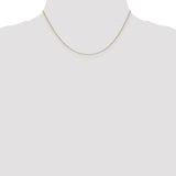 14k .9mm Cable with Spring Ring Clasp Chain