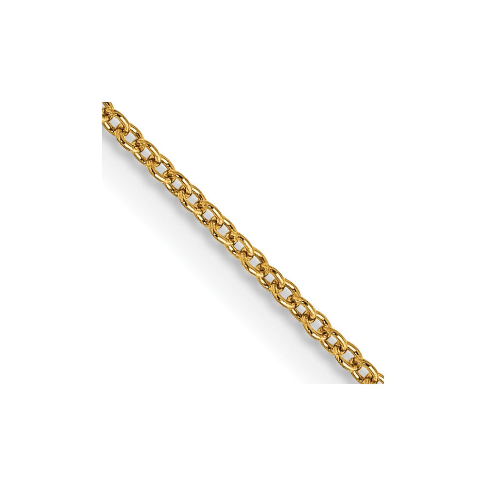 14k .9mm Cable with Spring Ring Clasp Chain