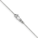 14k WG .8mm D/C Cable with Spring Ring Clasp Chain