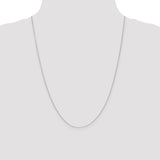 14k WG .65mm D/C Round Open Link Cable Chain