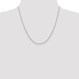 14k WG 1.6mm Round Open Link Cable Chain