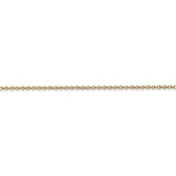 14k 1.4mm Round Open Wide Link Cable Chain
