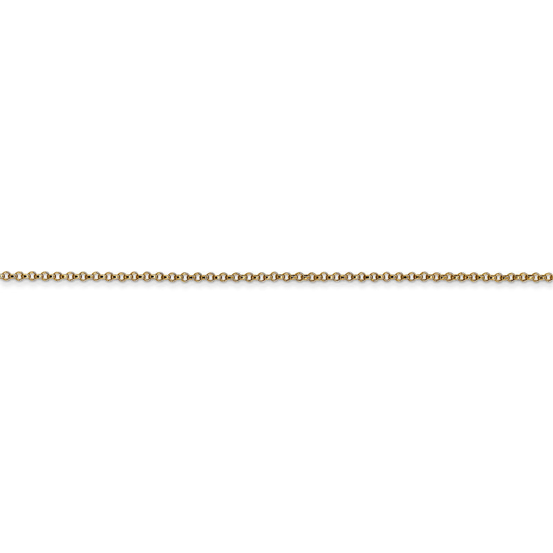 14k 1.15mm Rolo Pendant Chain