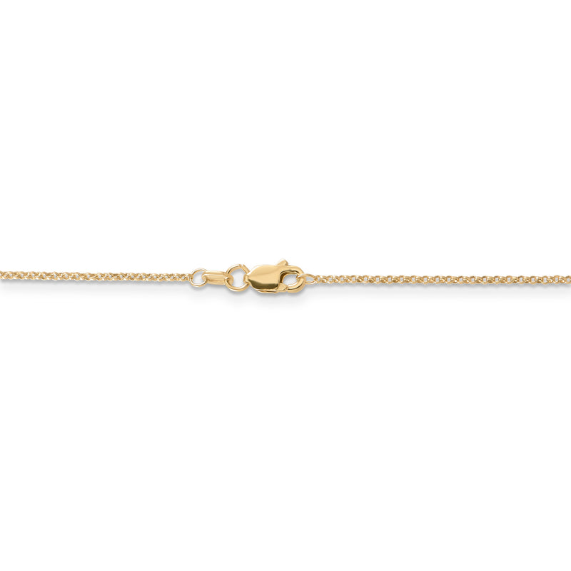 14k 1.15mm Rolo Pendant Chain
