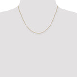 14k .8mm D/C Cable with Spring Ring Clasp Chain
