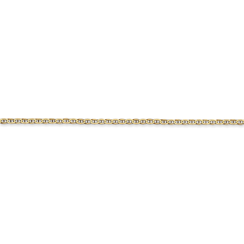 14k 1.5mm Lightweight Flat Anchor Link Pendant Chain
