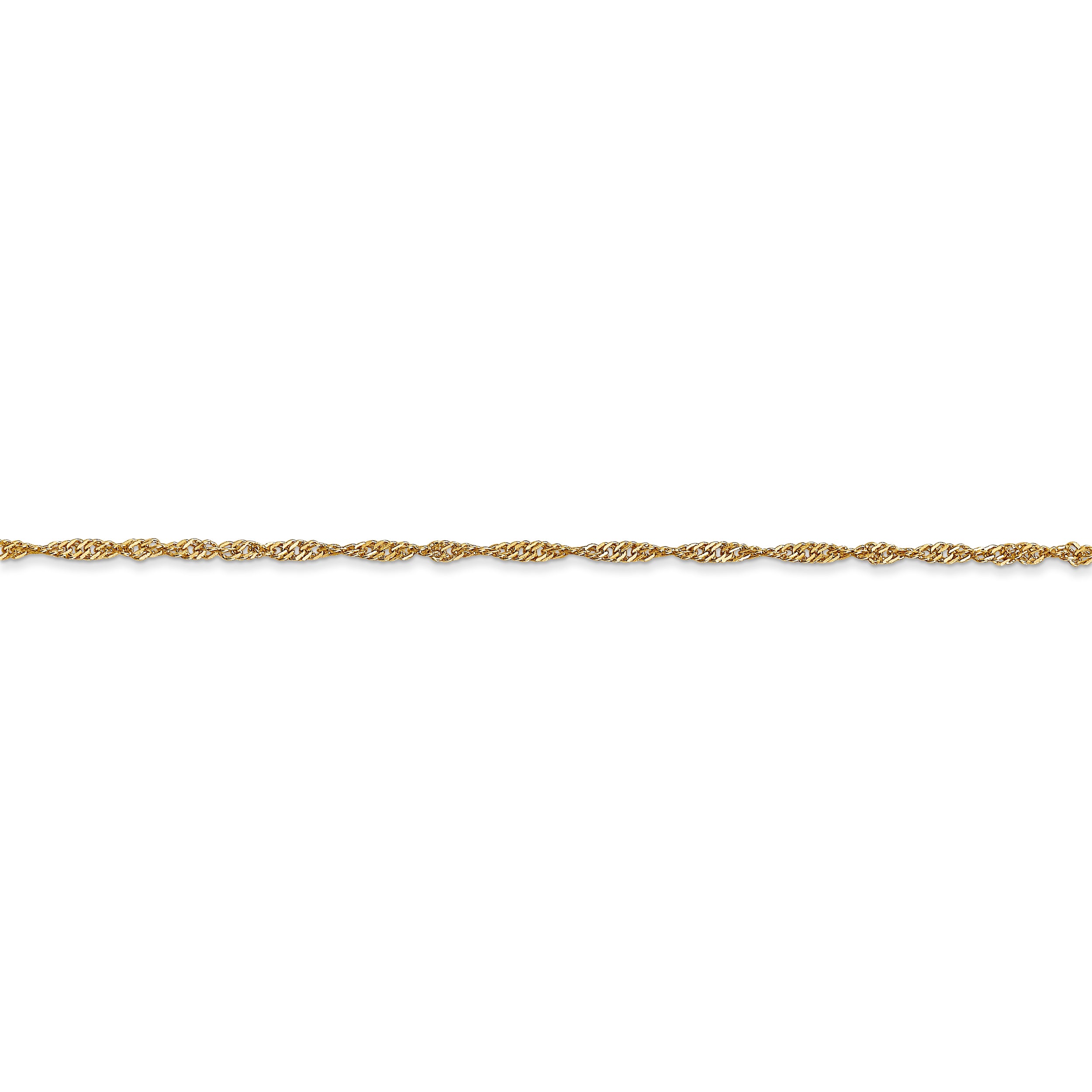 14k 1.4mm Singapore Chain