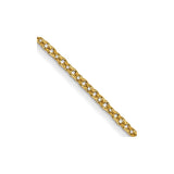 14k 1mm Round Open Link Cable Chain
