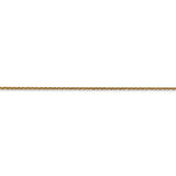 14k 1.4mm Round Open Link Cable Chain