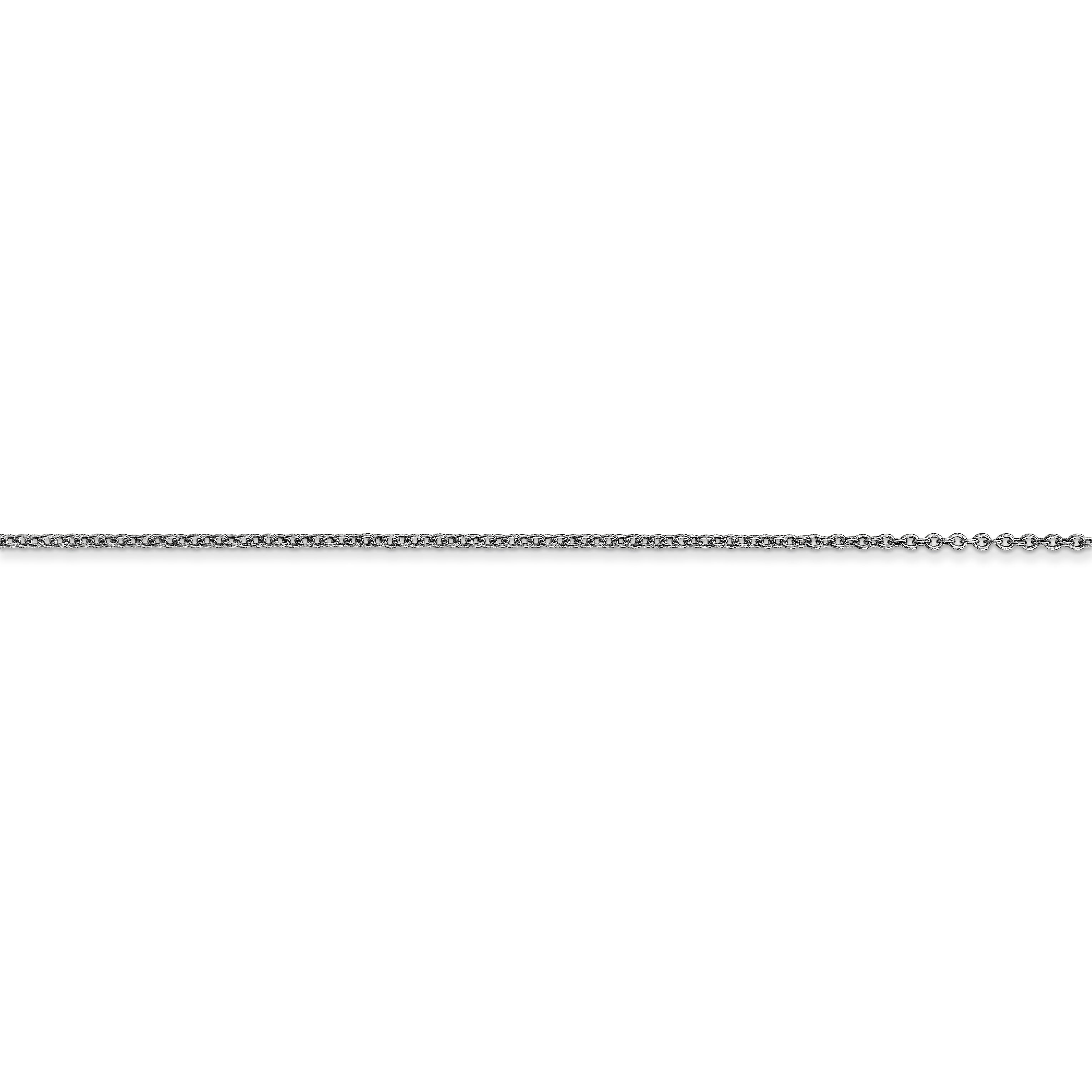14k WG .9mm Cable with Lobster Clasp Chain