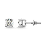 14K White Gold 1/10 Ct.Tw. Diamond Stud Earrings