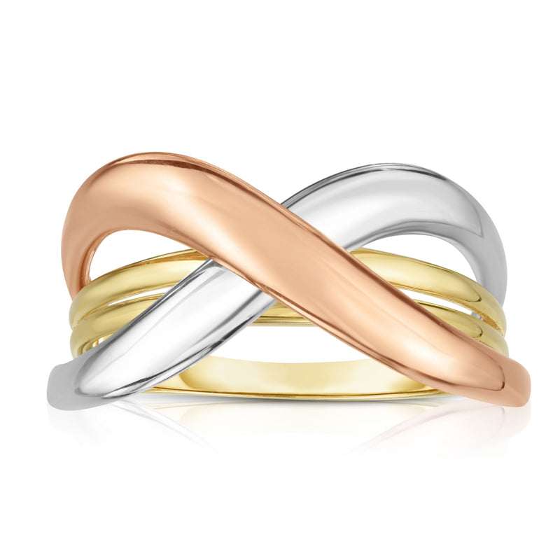 14K Tricolor Gold Ring