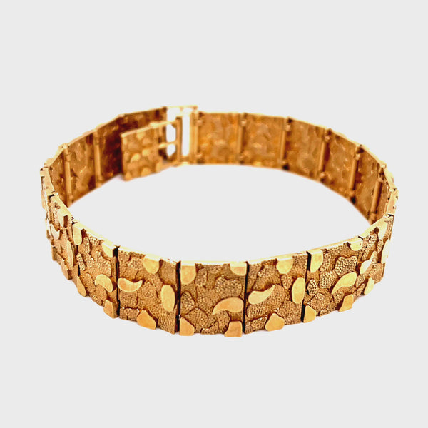Nugget 10K Yellow Gold Bracelet