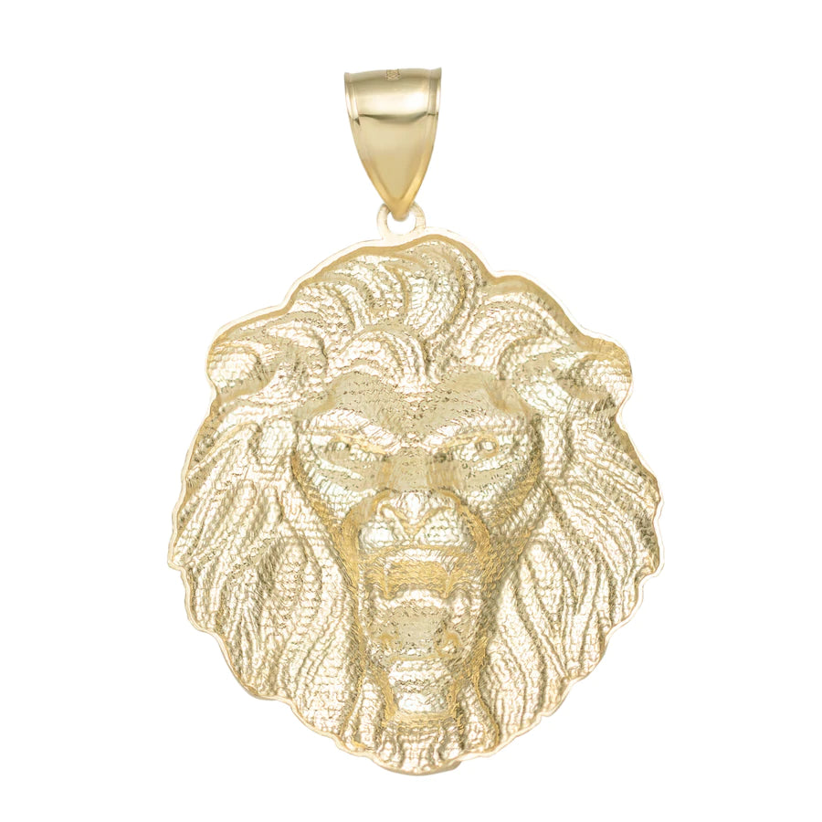 "Roaring Lion" 10K Yellow Gold Charm